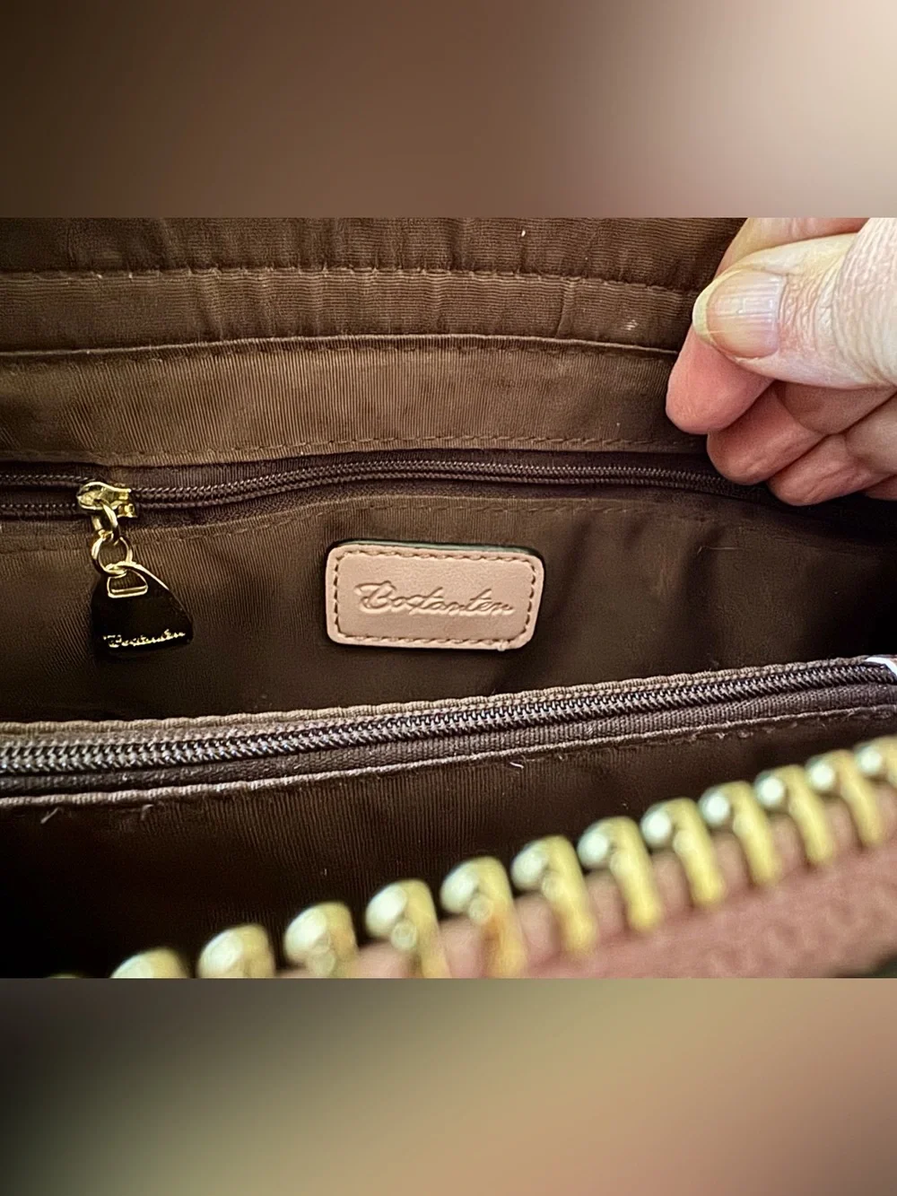 Pink Bostanten Leather Bag